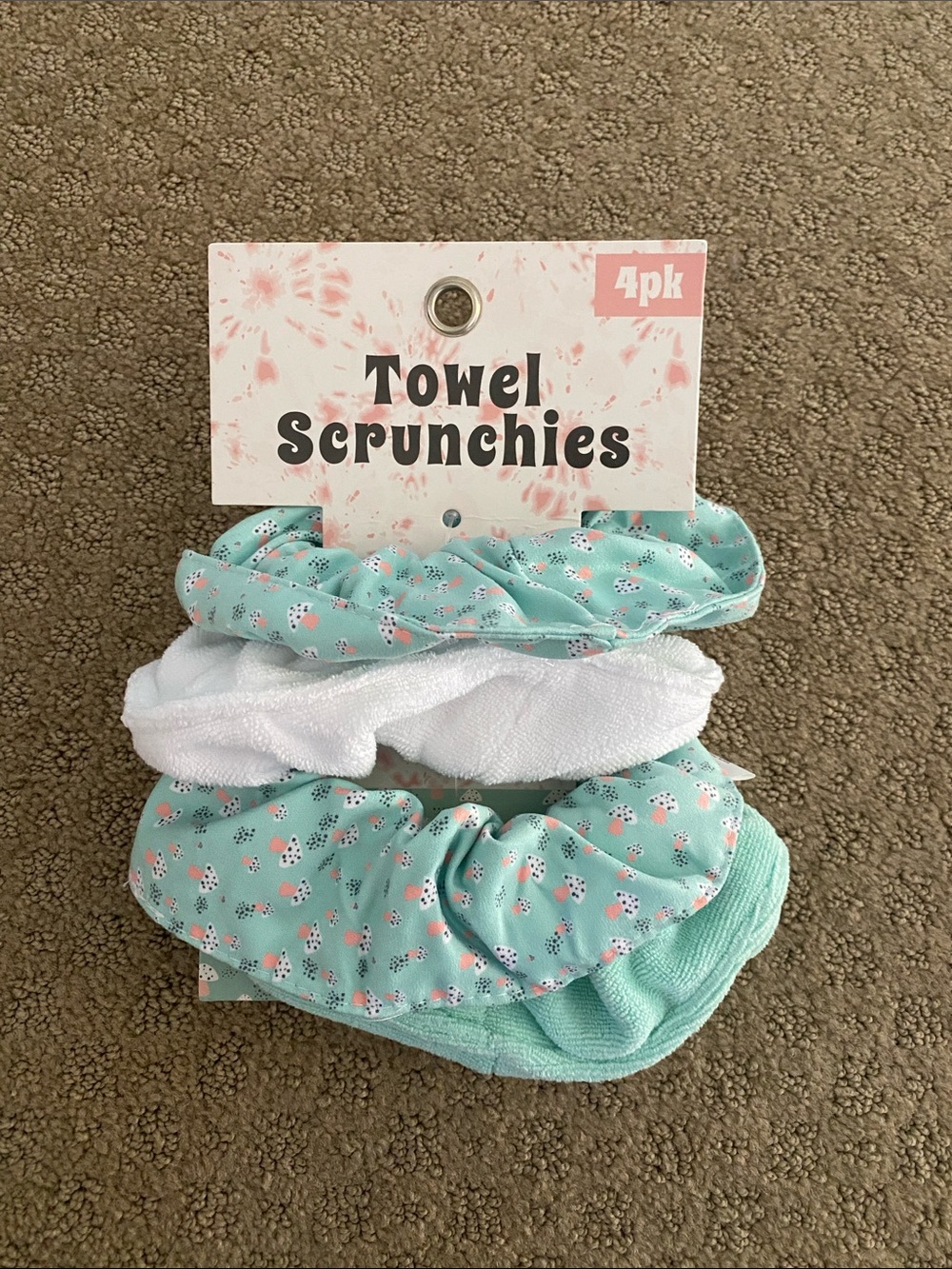 4PCs Towel Scrunchies